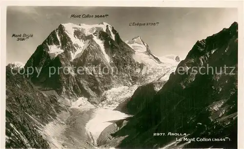 AK / Ansichtskarte Arolla_VS Le Mont Collon Arolla_VS