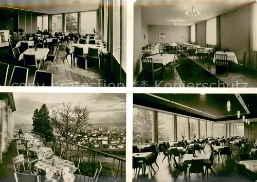 AK / Ansichtskarte Trier Cafe Restaurant Weisshaus Gastraeume Terrasse Trier