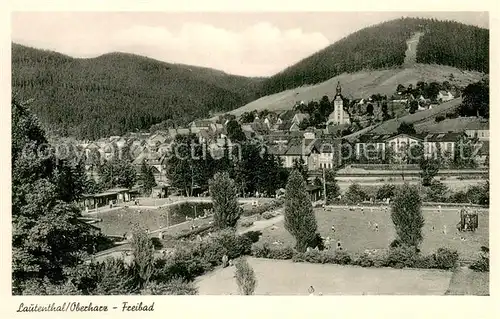 AK / Ansichtskarte Lautenthal_Harz Freibad Lautenthal Harz