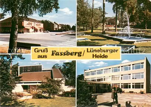 AK / Ansichtskarte Fassberg Gasthaus Brunnen Schule Fassberg