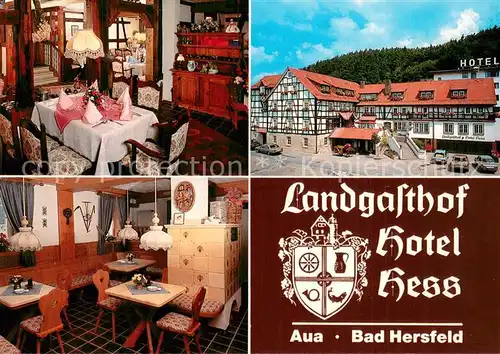 AK / Ansichtskarte Aua Landgasthof Hotel Hess Gastraeume Aua