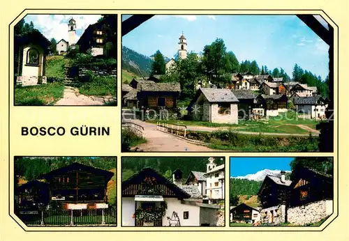 AK / Ansichtskarte Bosco Gurin_TI Kirche Panorama Ortsmotive 