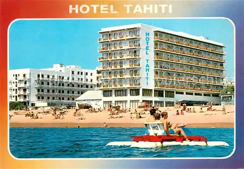 AK / Ansichtskarte Santa_Susanna_Cataluna Hotel Tahiti Strand 