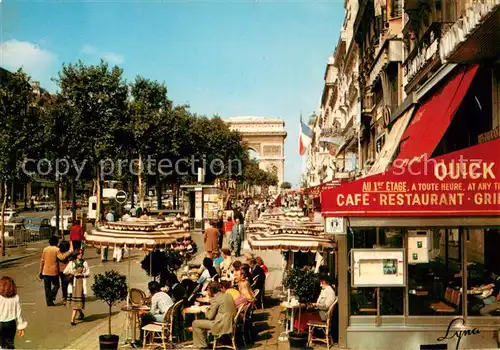 AK / Ansichtskarte Paris_75 Champs Elysees und Triumphbogen 