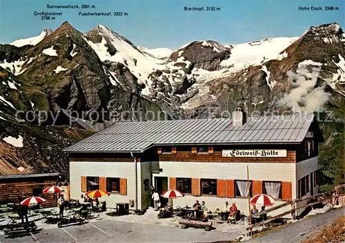 AK / Ansichtskarte Matrei_Osttirol Grossglockner Hochalpenstrasse Gaststaette Edelweiss Huette Matrei_Osttirol