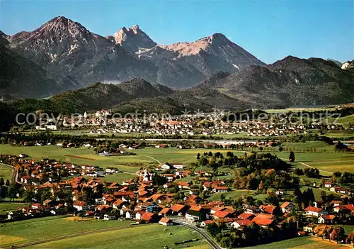 AK / Ansichtskarte Schwangau und Fuessen mit Rossberg Aggenstein und Breitenberg Schwangau