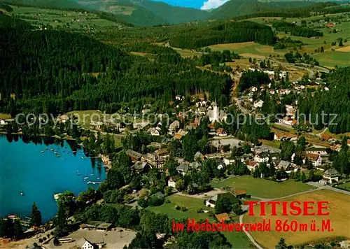 AK / Ansichtskarte Titisee Fliegeraufnahme Titisee