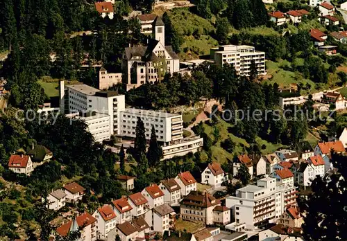 AK / Ansichtskarte Schramberg Fliegeraufnahme mit Staedt Krankenhaus und Altersheim Schramberg