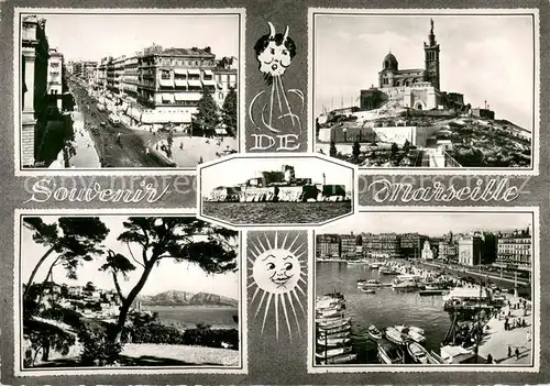 AK / Ansichtskarte Marseille_13 Vue partielle l Eglise Le Port 