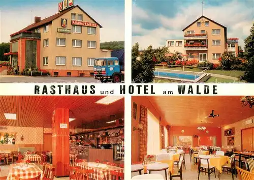 AK / Ansichtskarte Westerlinde Rasthaus Meine und Hotel am Walde Gastraeume Westerlinde