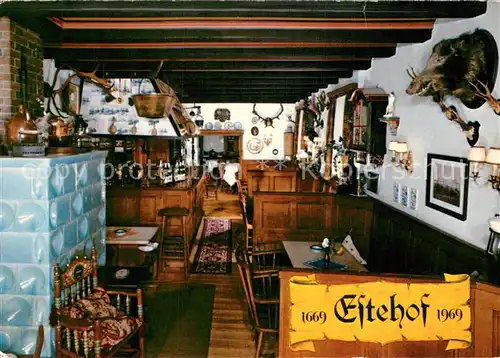 AK / Ansichtskarte Estebruegge Gaststaette Estehof Gaststube Estebruegge