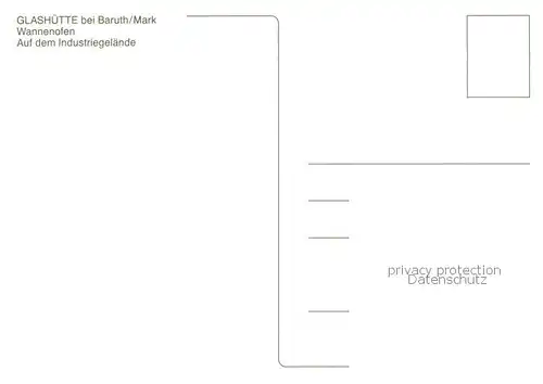 AK / Ansichtskarte Baruth_Mark Glashuette Wannenofen auf dem Industriegelaende Baruth Mark