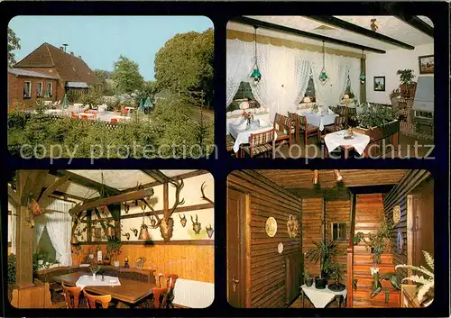 AK / Ansichtskarte Wrohe_Westensee Restaurant Cafe Zum lustigen Bruder Gastraeume Wrohe_Westensee