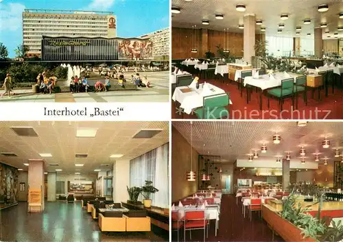 AK / Ansichtskarte Dresden Interhotel Bastei Restaurant Empfang Grillrestaurant Dresden
