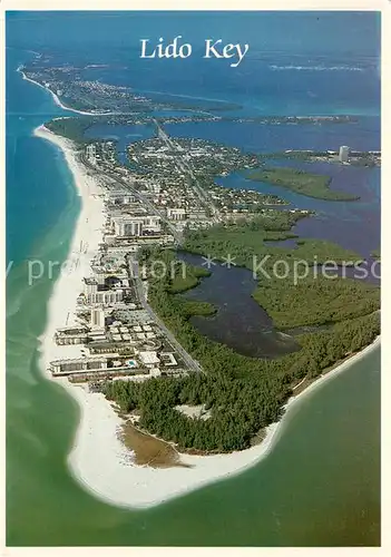 AK / Ansichtskarte Sarasota_Florida Lido Key Fliegeraufnahme 