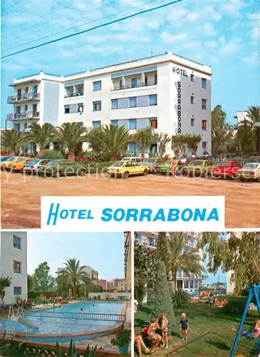 AK / Ansichtskarte Pineda_de_Mar_ES Hotel Sorrabona Pool Spielplatz 