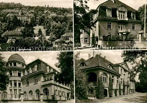 AK / Ansichtskarte Bad_Gottleuba Berggiesshuebel Klinik Sanatorium Haus F6 Haus F7 Haus 1 Bad