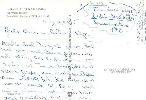 AK / Ansichtskarte Ilsenburg_Harz Raststaette Ilsestein Ilsenburg Harz