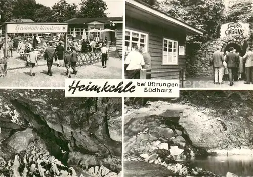 AK / Ansichtskarte Uftrungen Gaststaette Heimkehle Groesste deutsche Gipssteinhoehle Uftrungen