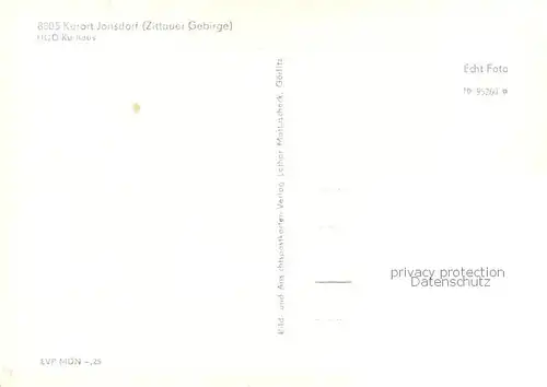 AK / Ansichtskarte Jonsdorf HOG Kurhaus Jonsdorf