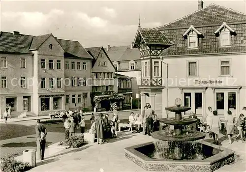 AK / Ansichtskarte Bad_Salzungen Am Markt Brunnen Mohren Apotheke Bad_Salzungen