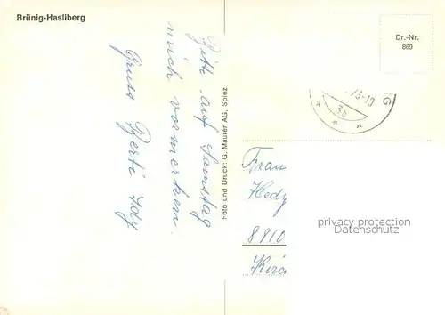 AK / Ansichtskarte Hasliberg_Bruenig_BE Strassenpartien Gondelbahn Hasliberg_Bruenig_BE