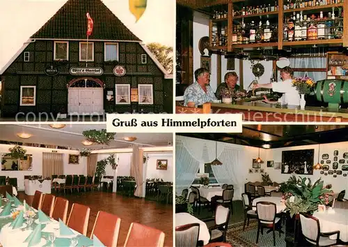 AK / Ansichtskarte Himmelpforten_Niederelbe Hotel Restaurant Witts Gasthof Gastraeume Bar Himmelpforten Niederelbe