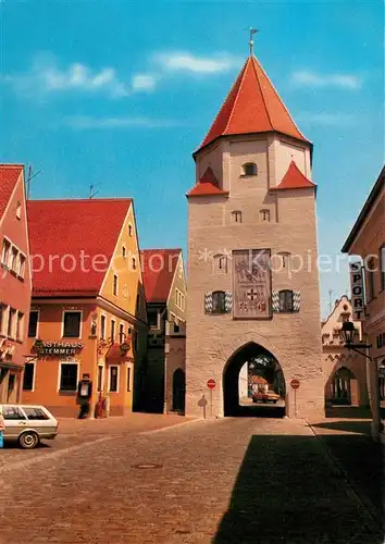 AK / Ansichtskarte Aichach Stadttor Aichach