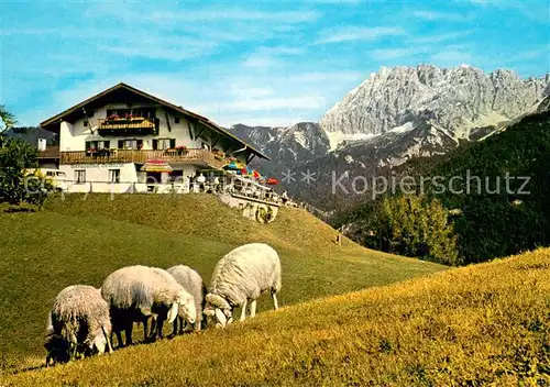AK / Ansichtskarte Mittenwald_Karwendel_Tirol Berggasthof Groeblalm Mittenwald_Karwendel
