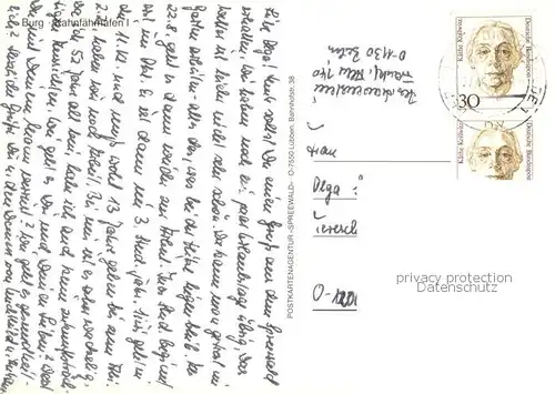 AK / Ansichtskarte Burg_Spreewald Kahnfaehrhafen Teilansichten Burg Spreewald