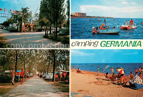AK / Ansichtskarte Cavallino_Lido_Venezia_IT Camping Germania Strand Allee Bootspartie 