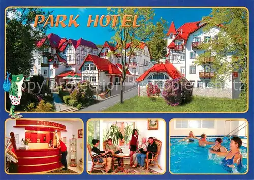AK / Ansichtskarte Swieradow_Zdroj_Bad_Flinsberg_PL Park Hotel Rezeption Zimmer Hallenbad 