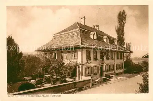 AK / Ansichtskarte Allmendingen_Bern Wirtshaus Guggisberg Aussenansicht Allmendingen Bern