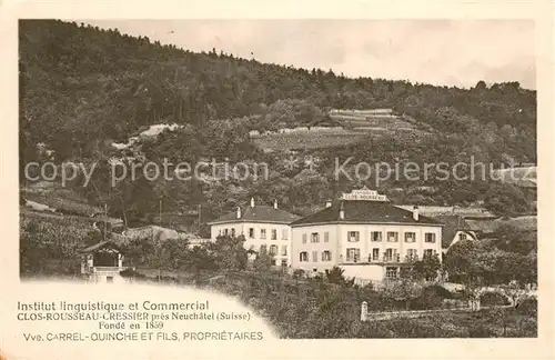 AK / Ansichtskarte Cressier_FR Institur linguistique et Commercial Cressier FR
