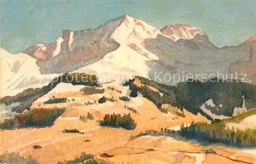 AK / Ansichtskarte Adelboden Bergpanorama Adelboden