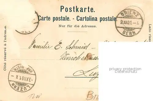 AK / Ansichtskarte Brienz_BE Dorfansicht Brienz_BE