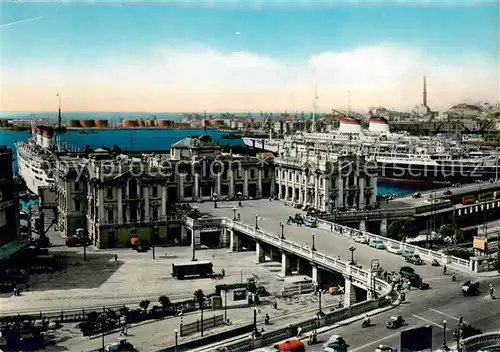 AK / Ansichtskarte Genova_Genua_Liguria Hafenstation Genova_Genua_Liguria