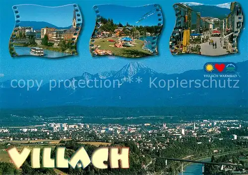 AK / Ansichtskarte Villach_Kaernten Panorama Teilansichten Villach_Kaernten