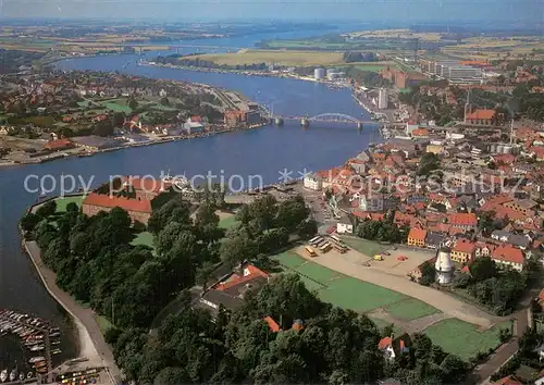 AK / Ansichtskarte Sonderborg_DK Fliegeraufnahme mit Schloss 