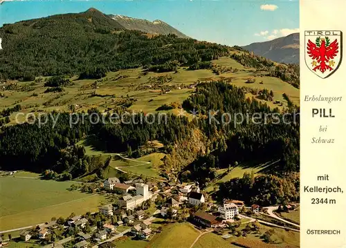 AK / Ansichtskarte Pill_Tirol Fliegeraufnahme mit Kellerjoch und Pillberg Pill_Tirol