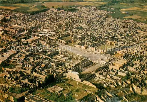 AK / Ansichtskarte Pompei Veduta aerea degli scavi Fliegeraufnahme Pompei