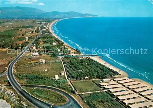 AK / Ansichtskarte Terracina_Lazio_IT Via Flacca Fliegeraufnahme 