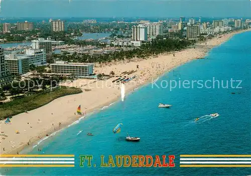 AK / Ansichtskarte Fort_Lauderdale_Florida Fliegeraufnahme 