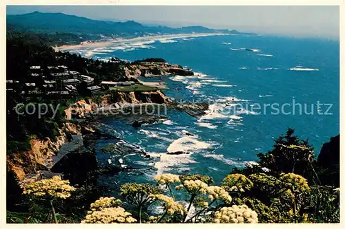 AK / Ansichtskarte Newport_Oregon Fliegeraufnahme 