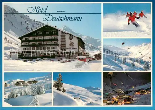 AK / Ansichtskarte Obergurgl_Soelden_oetztal_Tirol Hotel Deutschmann Skipisten  
