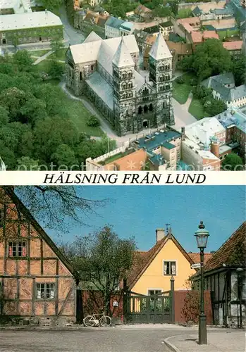 AK / Ansichtskarte Lund_Denmark Fliegeraufnahme Ortspartie 