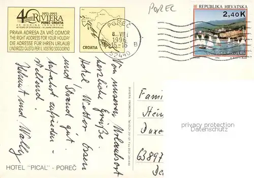 AK / Ansichtskarte Porec Hotel Pical Pools Porec