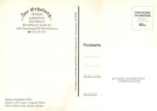 AK / Ansichtskarte Brochthausen Panorama Gaststaette Zur Erholung Ortsansicht Brochthausen