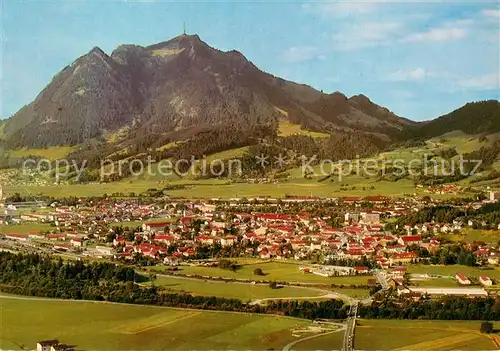 AK / Ansichtskarte Sonthofen_Oberallgaeu Fliegeraufnahme mit Gruenten  Sonthofen Oberallgaeu