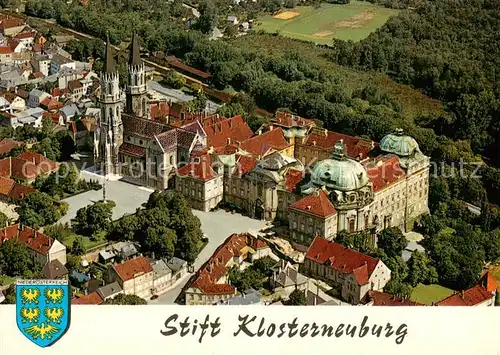 AK / Ansichtskarte Klosterneuburg Augustiner Chorherrnstift Fliegeraufnahme Klosterneuburg